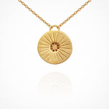 Load image into Gallery viewer, Aurora Garnet Necklace Gold